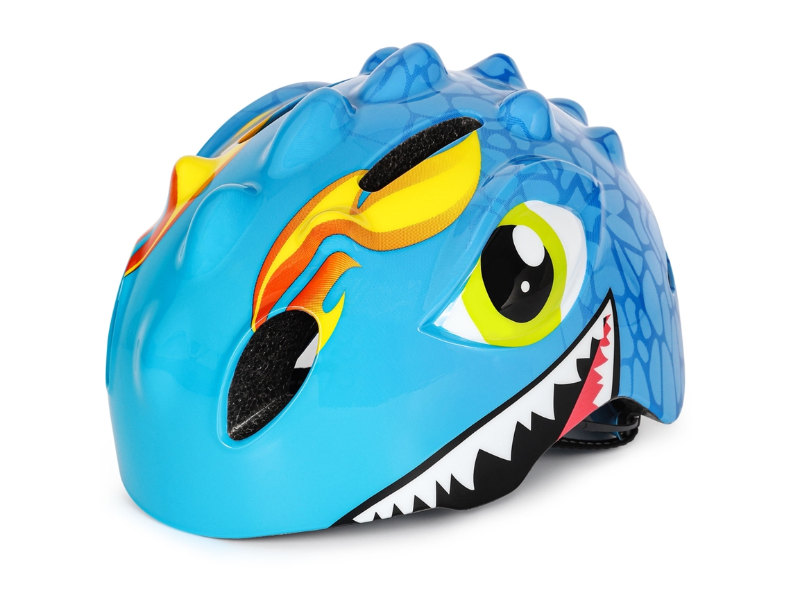 Casco de bicicleta infantil con protección para rodillas y codos, ideal para montar a caballo y patinar. Mdug (azul)