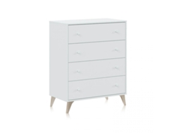 Cómoda Sweet Blanco Artik (Blanco Mate) 77,5(cómoda)/71(cajón) x 95(cómoda)/19,5(cajónext)/10(cajónint) x 40 (cómoda) / 35 (cajón) cm