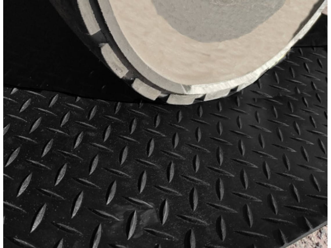Revestimiento de Caucho Antideslizante Suelo Goma PVC (Negro -140 x 100 cm)