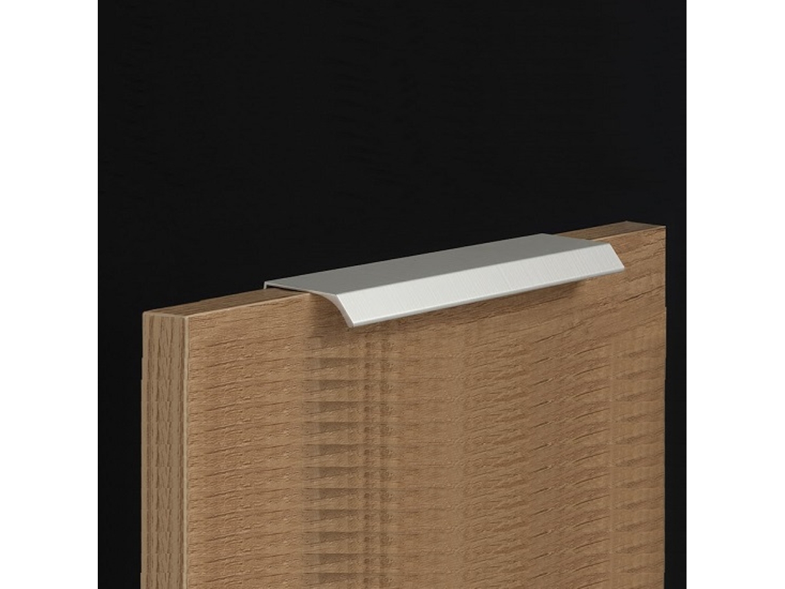 Juego de 25 tiradores de aluminio perfilado para muebles HARDWAREXCHANGE, con medidas de 2950 x 1155 x 40 mm y acabado cromado mate.