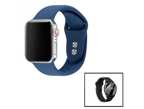 Kit de Correas Smoothsilicone con Film de Hidrogel para Xiaomi Watch S1 Active Azul Oscuro PHONECARE