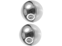 Globo De Cristal Ahumado, Galvanizado, Ø120 Mm, G9, Decorativo Colgante Esférico, 2 Piezas, Repuesto