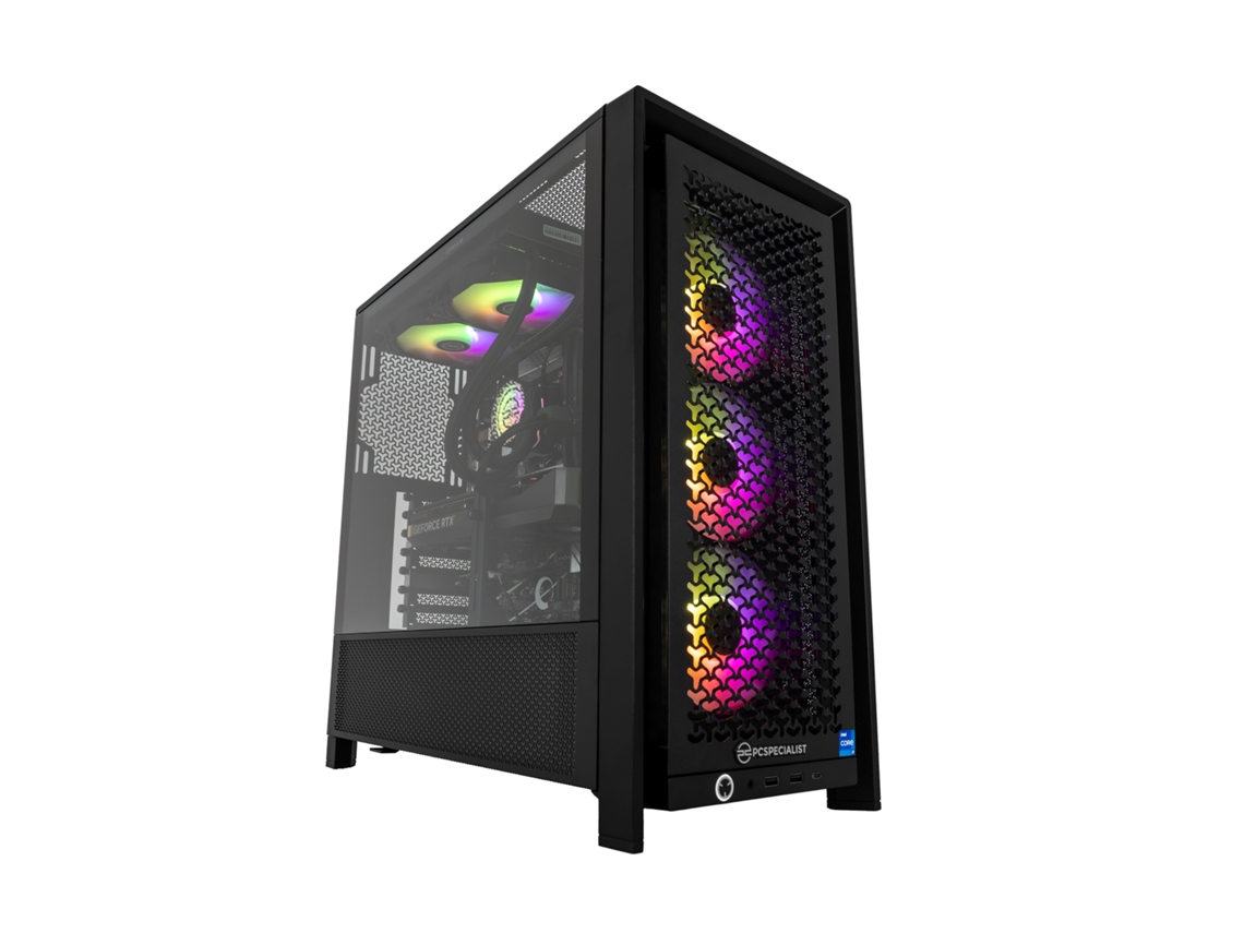 Escritorio para juegos Intel I7 12700f 4.90 GHz, 12 núcleos, 32 GB de RAM, GeForce RTX 5070ti de 16 GB, SSD M.2 de 2 TB, Windows 11 Pcspecialist