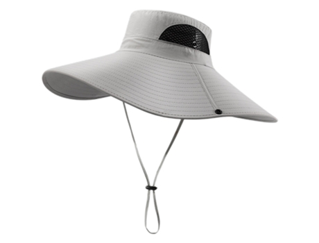 Sombreros Para El Sol De Ala Ancha Sombrero De Pescador Transpirable Para Pescar, Caminar, Acampar, Gris ZMDECQNA