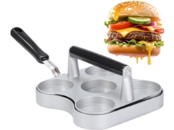 Prensa Para Hamburguesas Trituradora De Plana Antiadherente Alta Resistencia Con 5 Placas Molienda Accesorios