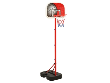 vidaXL Juego de canasta de baloncesto portátil ajustable 138,5-166 cm