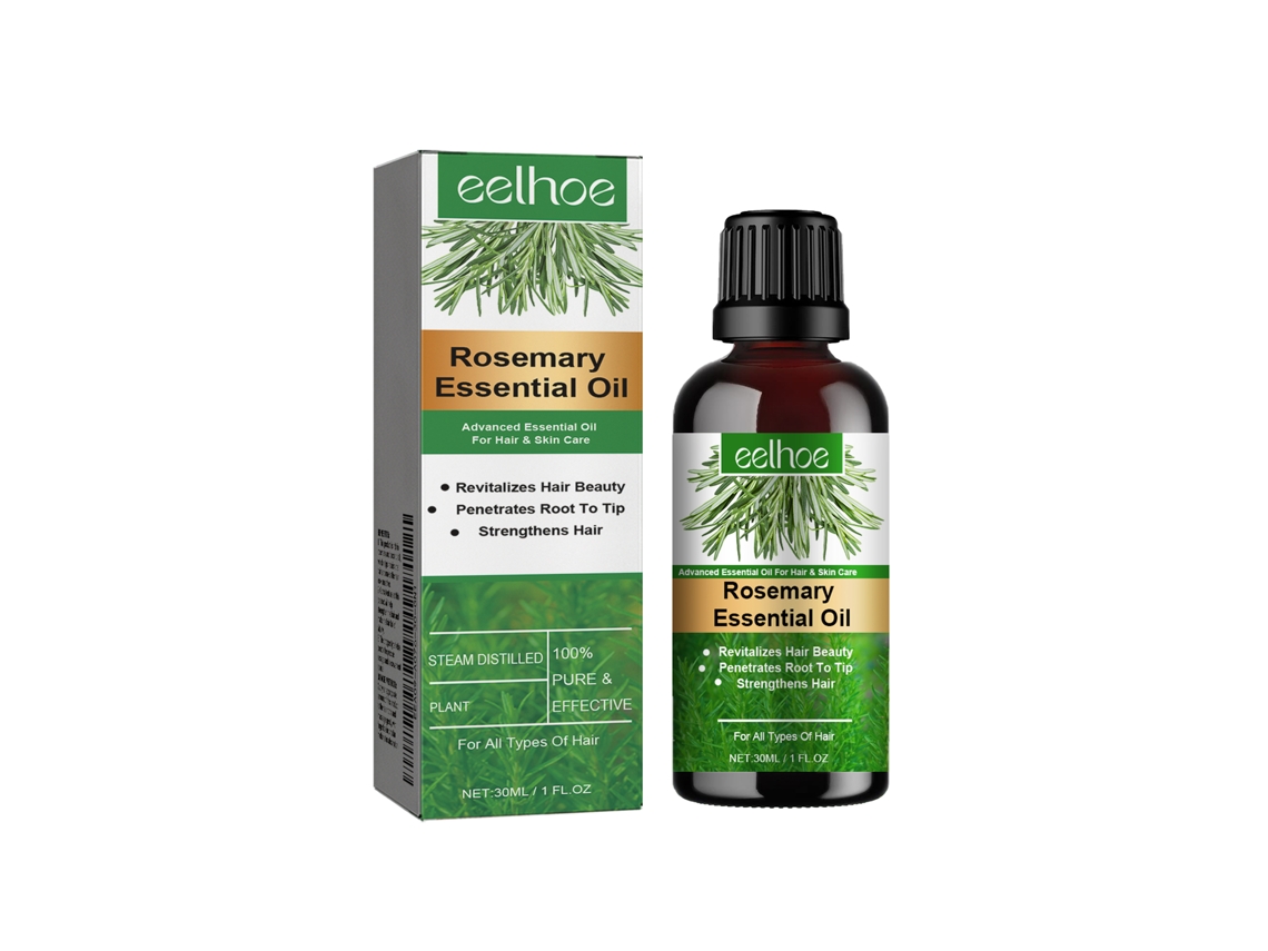 Aceite esencial de romero: Anticaída y nutritivo para el crecimiento del cabello.