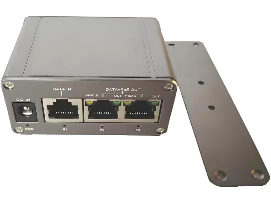 Inyector Poe Gigabit Mini De 3 Puertos, Entrada De 20 V Cc A 36 V Cc, Modo A Y B, 24 V Pasivo.