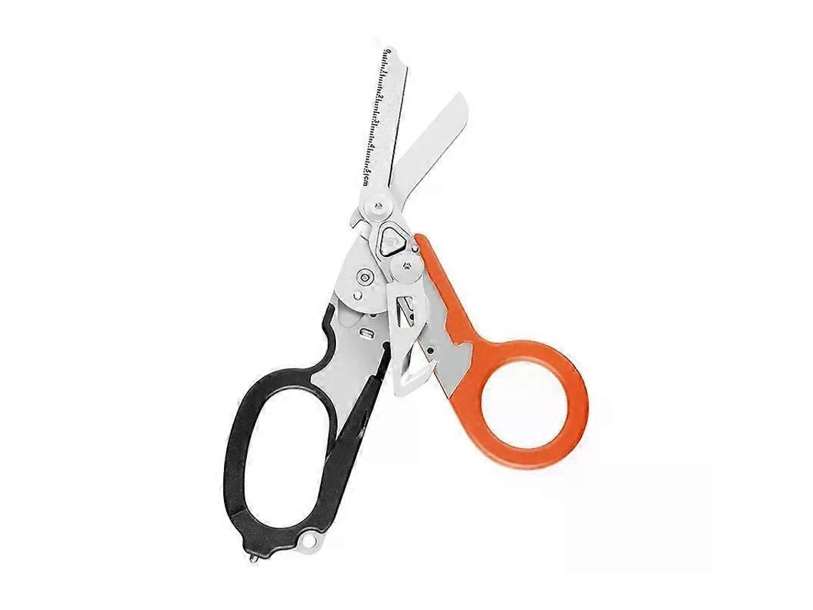 Tijeras multifuncionales Leatherman Raptors, tijeras tácticas plegables para primeros auxilios, herramienta de supervivencia para actividades al aire libre.
