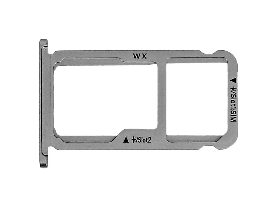 Bandeja Tarjeta Sim / Micro Sd Para Huawei Mate 9 Lite Honor 6x Gris Plata