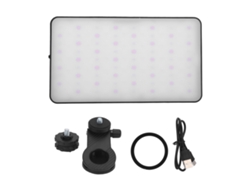 Luz De Selfie Rgb Para Teléfono 2500k-9000k Recargable 3000mah Clip Con Adaptador Cold Shoe Para Streaming Y Conferencias