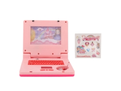 Ats-ordenador Educatsivo Para Niños Con Led Y Música Juguete De Simulación De Computadora Para Desarrollo Cognitivo Rosa Ratsón No Retráctil