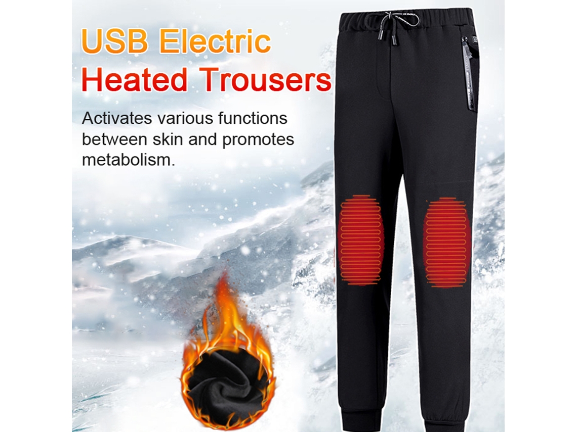 2026-pantalones Calientitos Eléctricos Usb Con 3 Zonas De Calentamiento Ajustable Para Invierno Camping Senderismo Pesca
