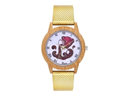 Reloj De Pulsera Unisex Sencillo De Silicona Con Números Romanos Zhoulianfa Gold