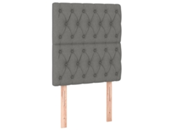 Maison Exclusive - Cabecero De Cama De Tela Gris Oscuro 80x7x118/128 Cm