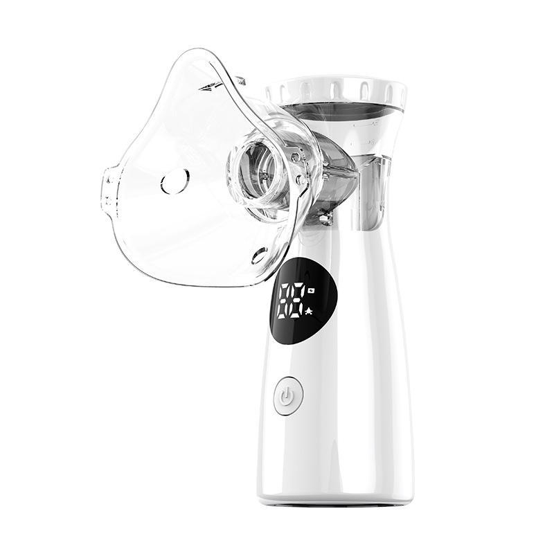 Nebulizador Ultrasónico Doméstico, 3 Modos De Pulverización, Pantalla Digital Led, Para Niños Y Adultos, Carga Usb (blanco) Czhhmart