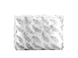 JEIIBRZUI Saco de Armazenamento Roupas Cobertores Branca ZEAICOS Branco (35x26x4cm)