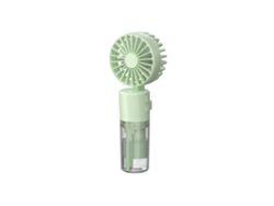 Ventilador nebulizador de agua 2 en 1 Eifson, 4 velocidades, plegable 180°, con depósito de agua extraíble (verde)