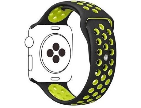 Correa Apple Watch Series 3 G4M 42mm Negro, Verde