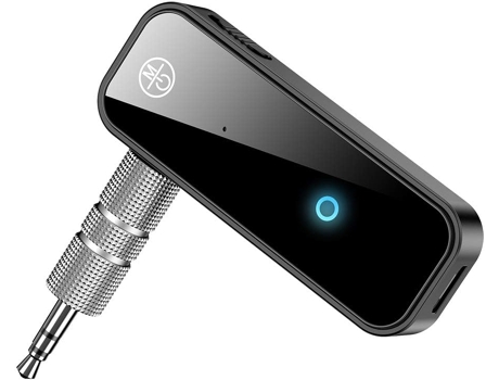 Adaptador Bluetooth 5.0 Receptor de 3,5 mm, transmisor y receptor inalámbrico 2 en 1 para transmisión de audio de TV, PC, altavoz, auriculares, aut...