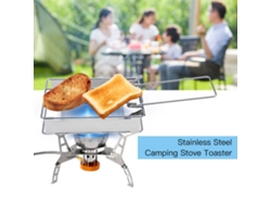 Tostadora Portátil Plegable De Acero Inoxidable Para Camping Y Barbacoa.