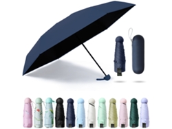 Sombrilla De Sol Plegable Ultraligera Con 6 Varillas, Protección Uv, Mini Sombrilla De Viaje Portátil Para Mujer.