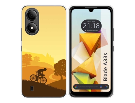 Funda Silicona para Zte Blade A33s diseño Ciclista Dibujos