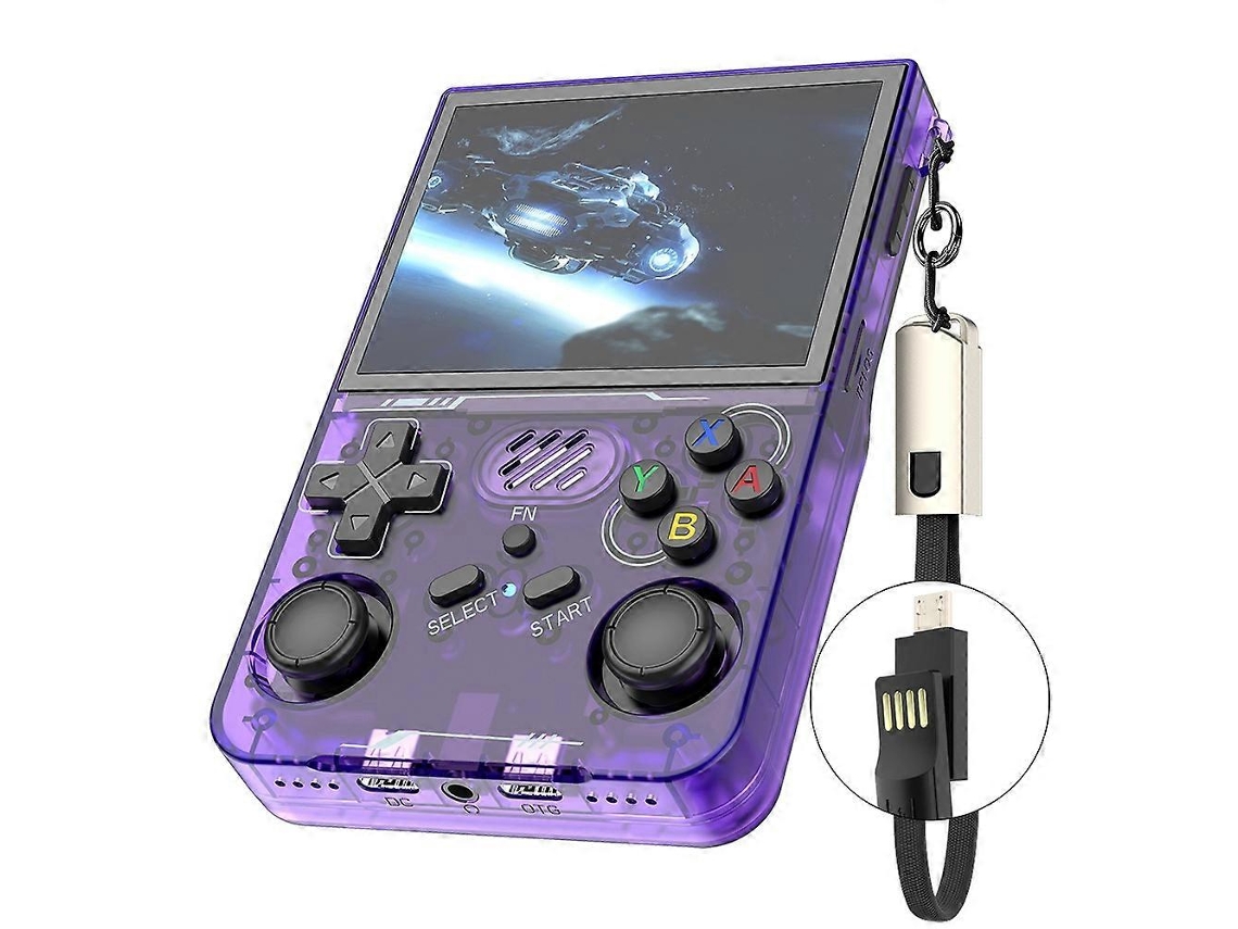 Consola De Juegos Portátil R36xx Con Pantalla De 3,5 Pulgadas, Controlador De Juegos Arcade Retro, Versión Estándar, Sin Tarjeta Tf C
