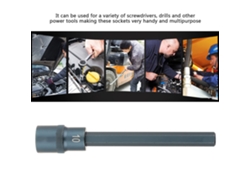 Adaptador De Husillo Hexagonal Para Destornillador Eléctrico, Conectores De Transmission 1/2" 150mm H10