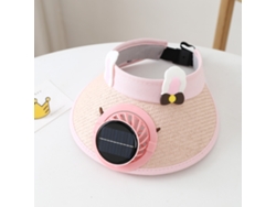 Sombrero Con Ventilador (rosa) Con Energía Solar Para Viajes Al Aire Libre Y Ciclismo - Protección Solar