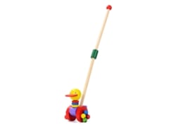 Ats-cochecito De Madera Para Bebé Juguete De Empujar Y Tirar Para Aprender A Caminar Animalito De Caminar