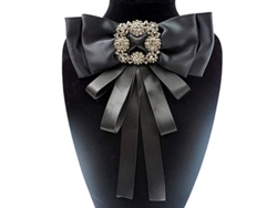 Broche De Cinta Negra Con Cristales Y Diamantes De Imitación Para Mujer Y Hombre, Ideal Para Ocasiones Formales (2025).