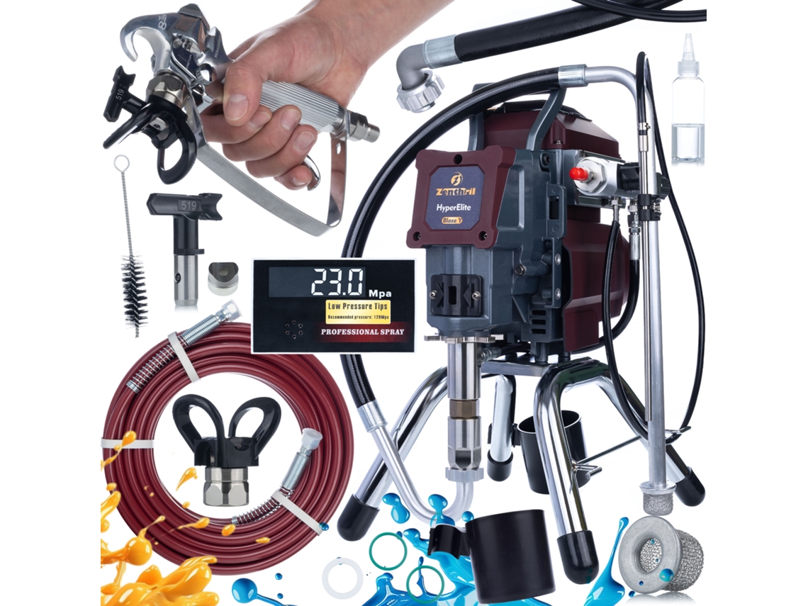 Pulverizador sin aire Blaze Y – 1200 W 25 MPa | Motor sin escobillas | Pintura de precisión