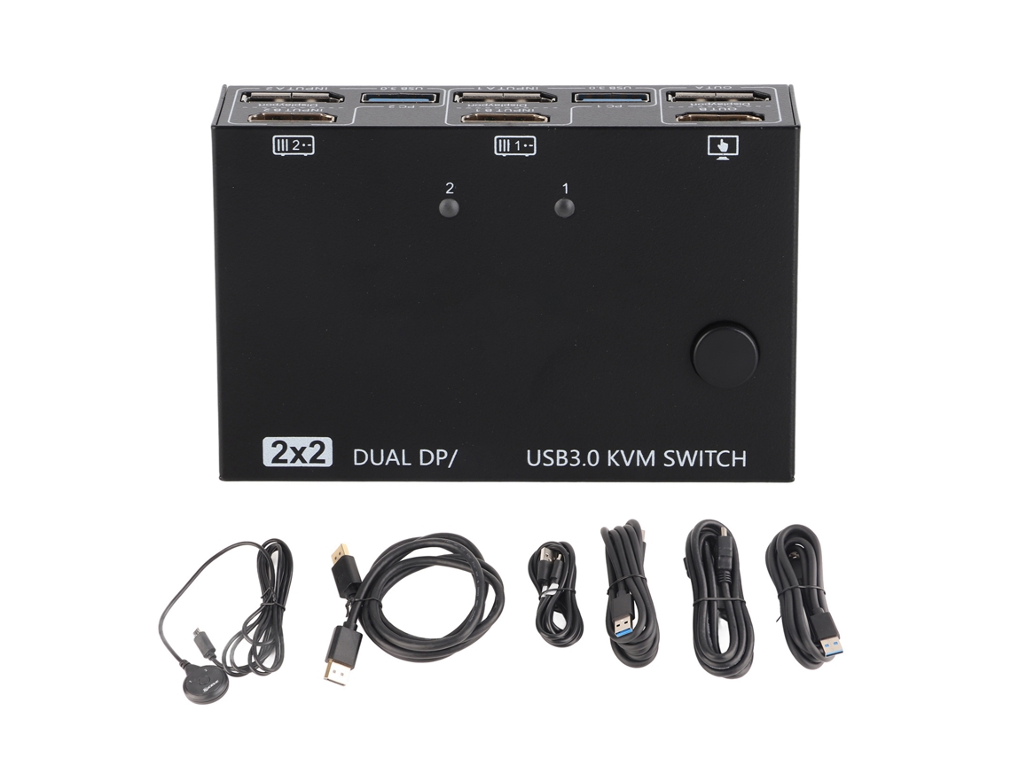 Baoj-2026novoswitch Kvm De Duas Telas Dp 2 Em 2 Out 4k 60hz