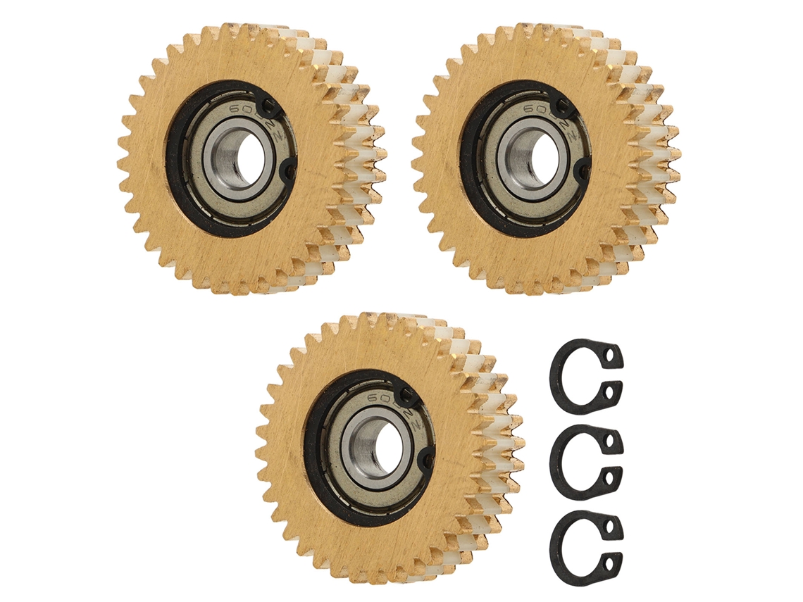 2026-3 Piezas Engranajes Motor Bicicleta Eléctrica 36t Ligero 38mm Conjunto Engranajes Cobre Para Patinete
