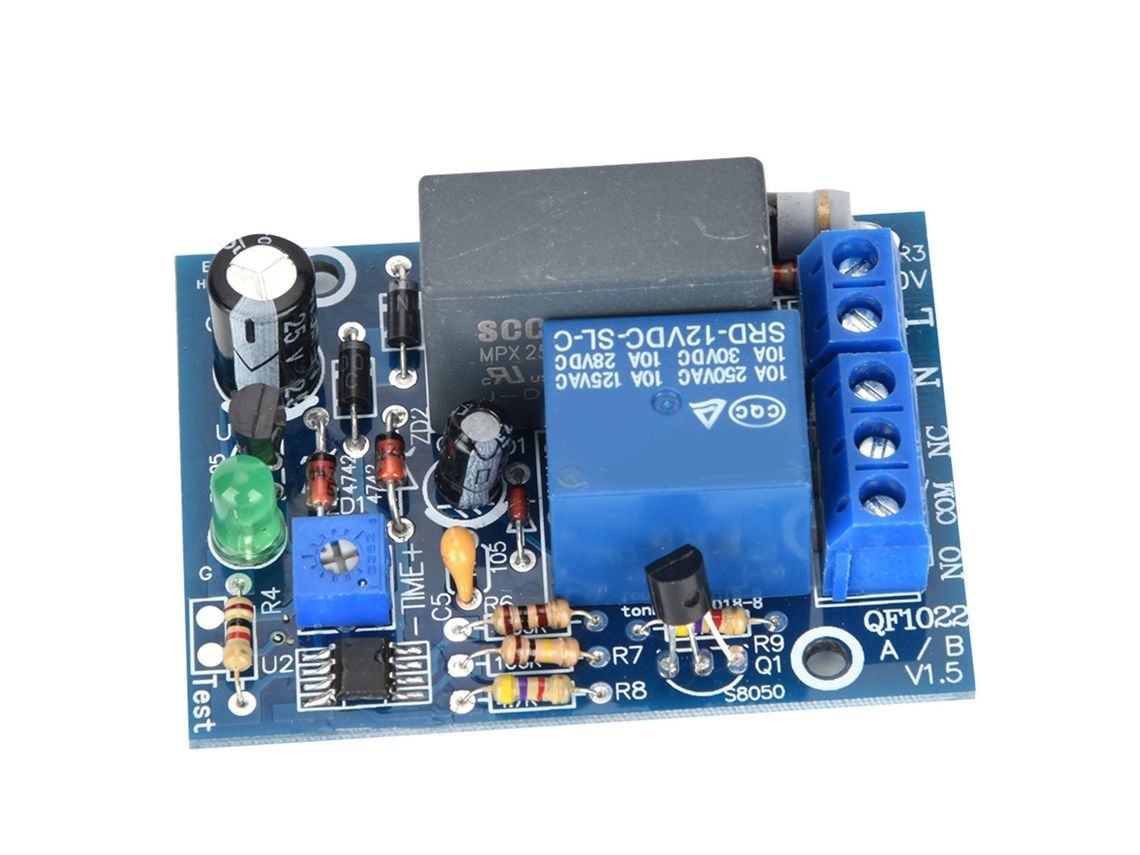 Módulo De Relé De Temporizador Ajustable 220vac Con Apagado Retardado (0~10 Min)