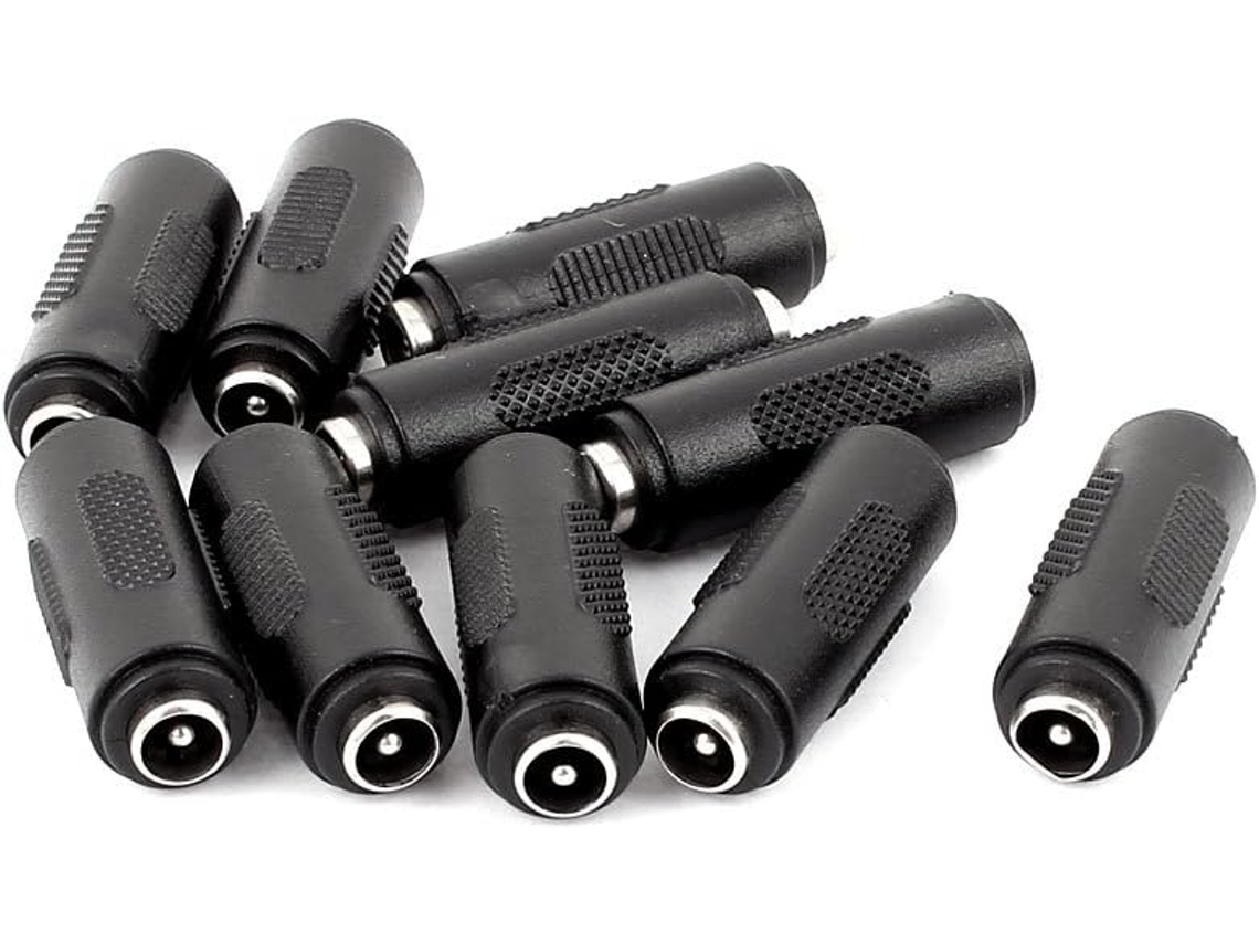 10 Adaptadores De Conector Hembra A De Alimentación De Cc De 2. 1 X 5.