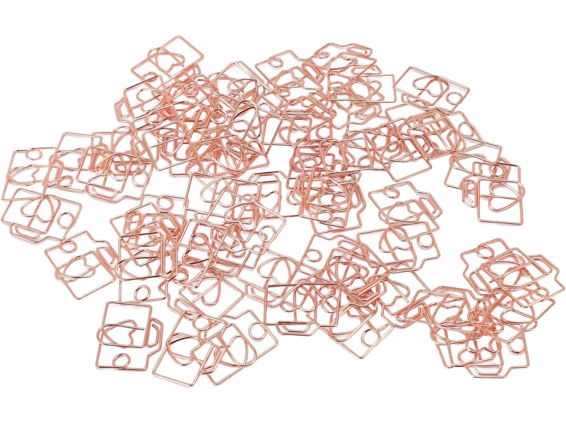 80 Clips De Papel Con Forma De Cámara, Clips De Metal Modernos Y Encantadores Para