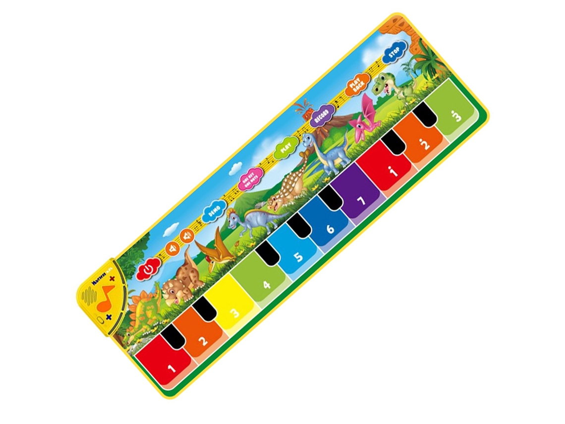 Tapete musical multifuncional para piano infantil, teclado de piano de suelo con MIDI para niños pequeños. Mdug (110 x 36 cm)
