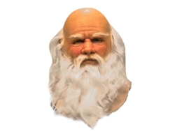 Máscara Facial Completa De Papá Noel Divertida Y Súper Suave Con Peluca Y Barba Para Fiestas De Navidad, Carnaval Y Halloween.