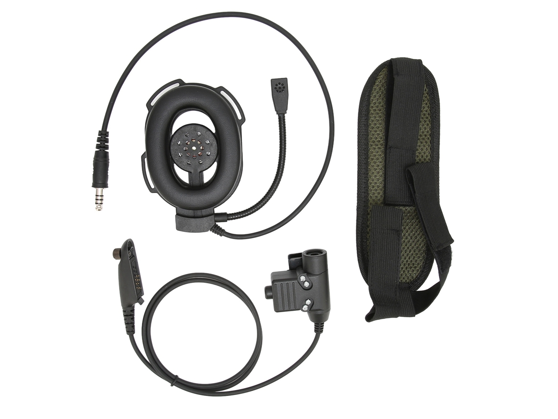 Casco De Motocicleta De Caza Militar Con Auricular Walkie-talkie Para Motorola Gp338 Gp-328