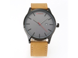 Reloj De Pulsera De Cuarzo Para Hombre, De Estilo Casual Y Elegante, Con Esfera Sencilla De Aleación Y Detalles En Rojo.