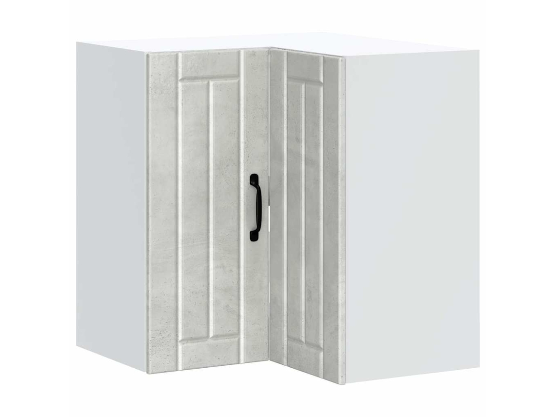 Maison Exclusive - Mueble Esquinero Cocina Lucca Madera Contrachapada Gris Cemento