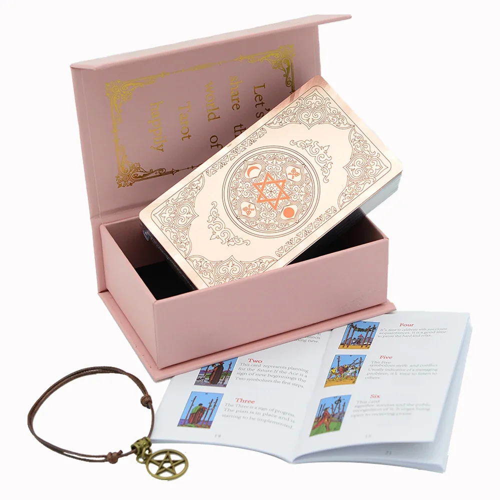 Cartas De Tarot De 7x12 Cm, Impermeables, Juego De Mesa Interactivo Para Niñas.