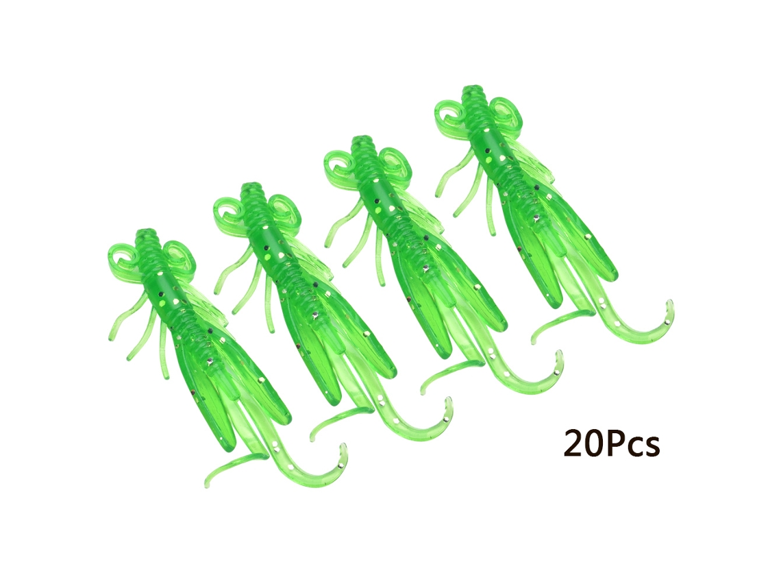 Accesorios para cebo blando de camarón mariposa biónico