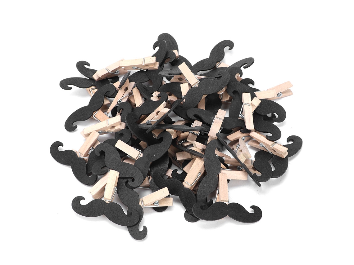 50 Pinzas Hechas A Mano Con Forma De Barba Para Decoración Del Hogar Y Regalos