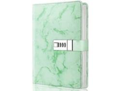 2026-diario De Mármol Con Candado, A5 Rehileteable Para Niñas Y Mujeres, 192 Páginas Cuaderno Bonito Con Cierre Combinado