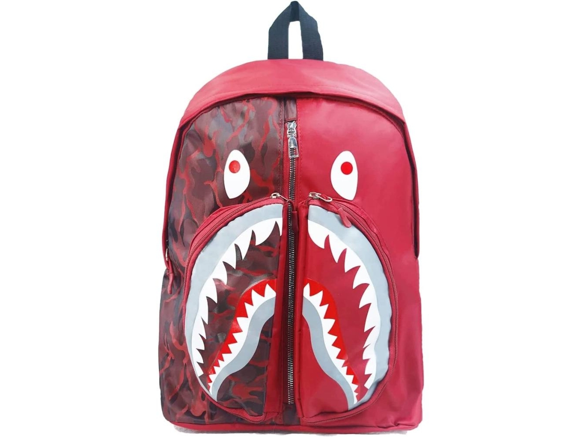 Mochila Tubarão Grafite Personalizada Adolescentes Presente