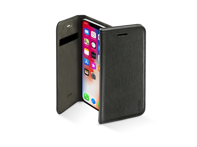 Funda iPhone X, Xs SBS Book Negro