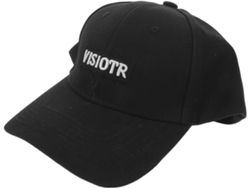 Gorra de béisbol ajustable y transpirable de algodón negro, estilo deportivo.